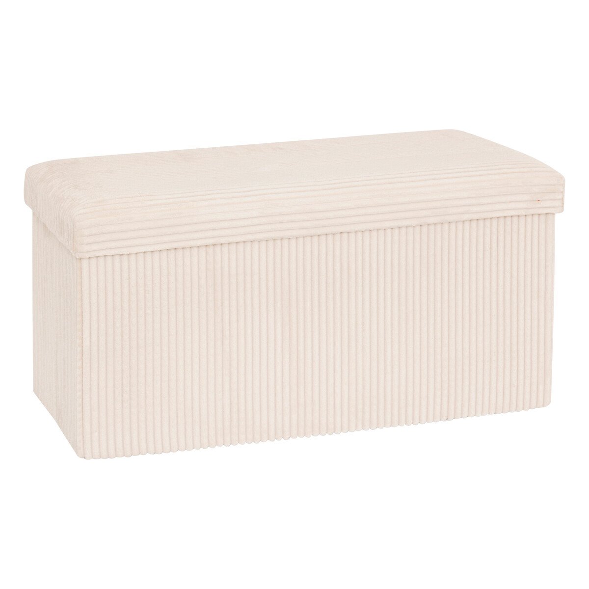 Pufe duplo com arrumação marfim