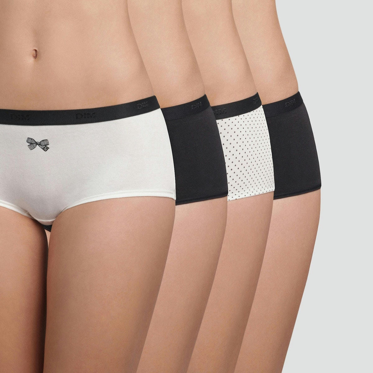 Lot de 3 shorties +1 gratuite Pockets coton