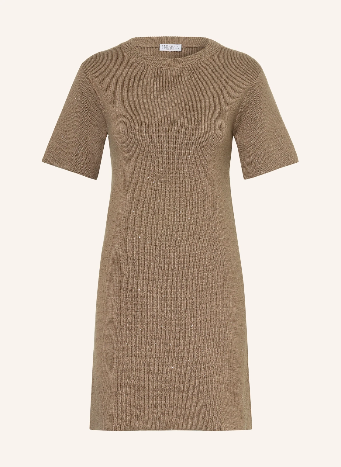 BRUNELLO CUCINELLI Strickkleid mit Pailletten
