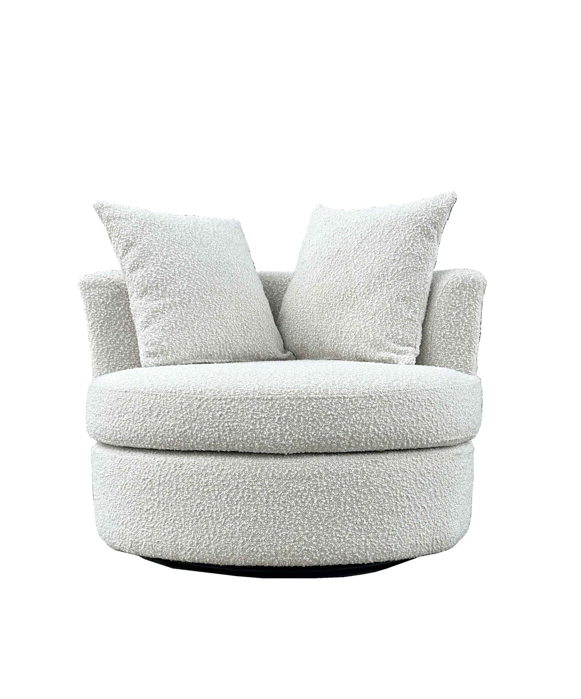 Giga Meubel Fauteuil Thony - Metaal/Bouclé - Beige