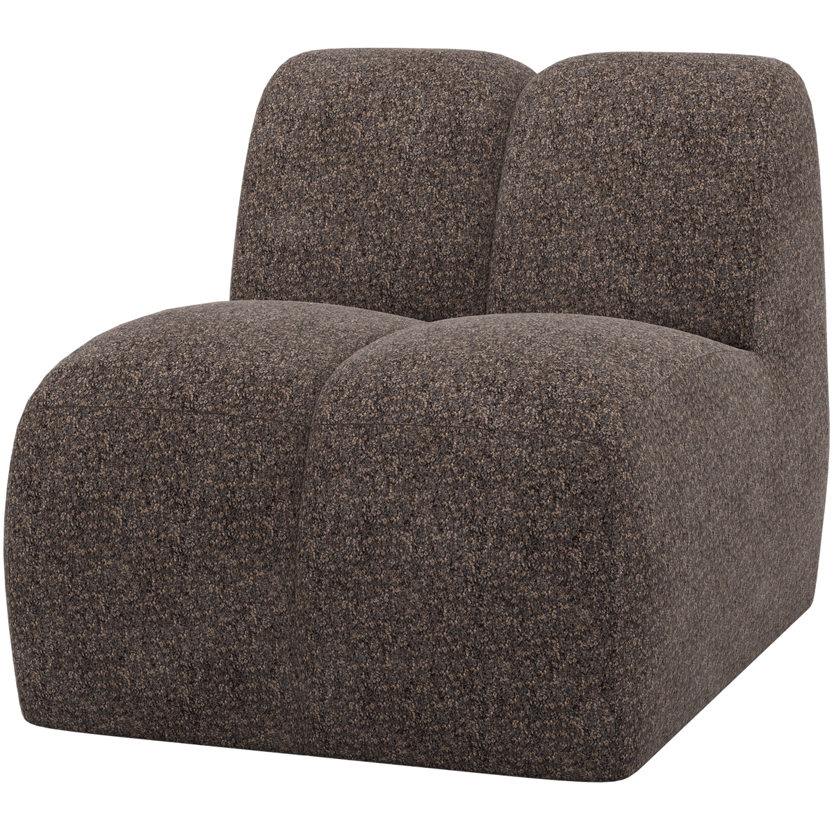 WOOOD 1-zits element Mojo - Wollig - Bruin - 74x84x97