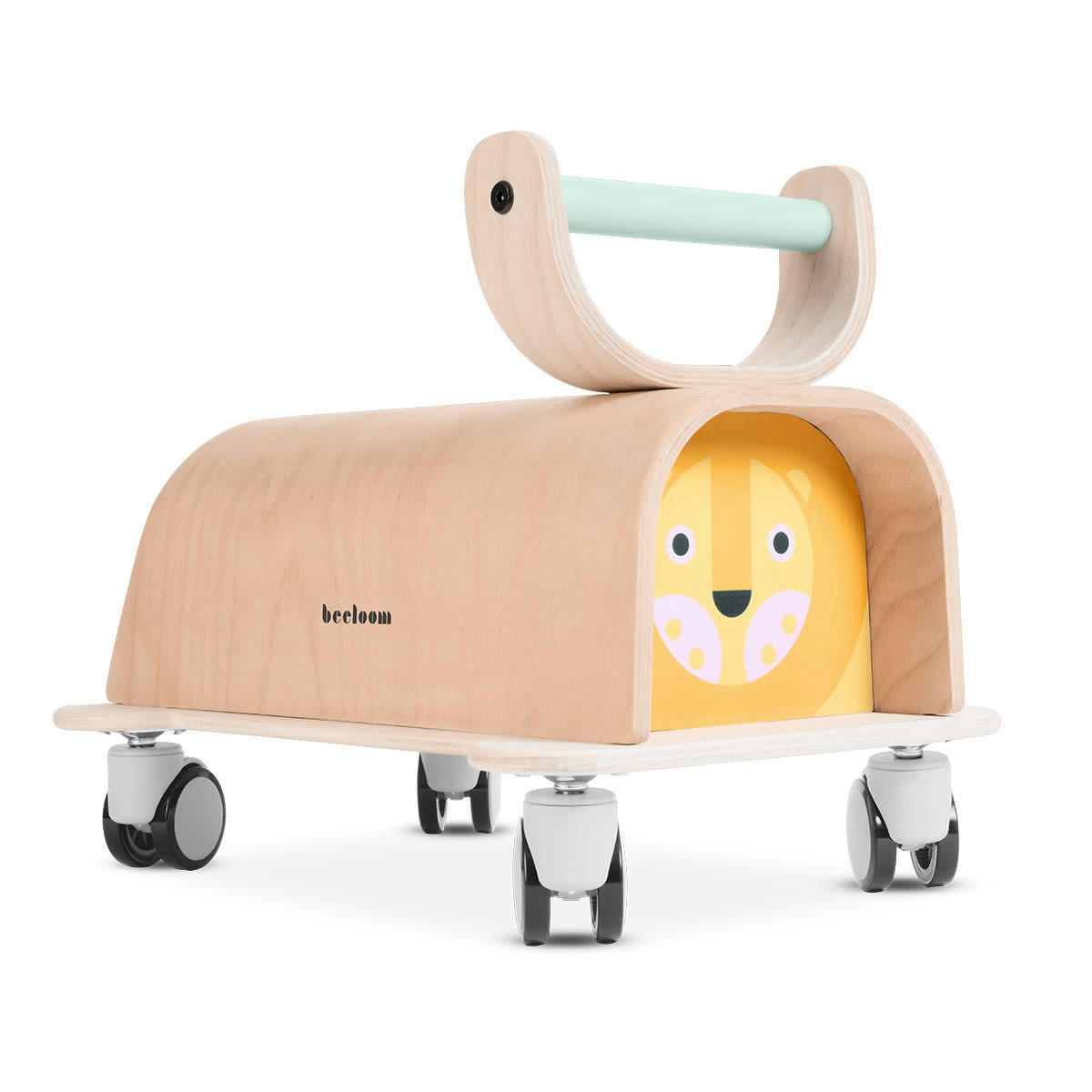 - Trottoir pour bébé en bois naturel jaune