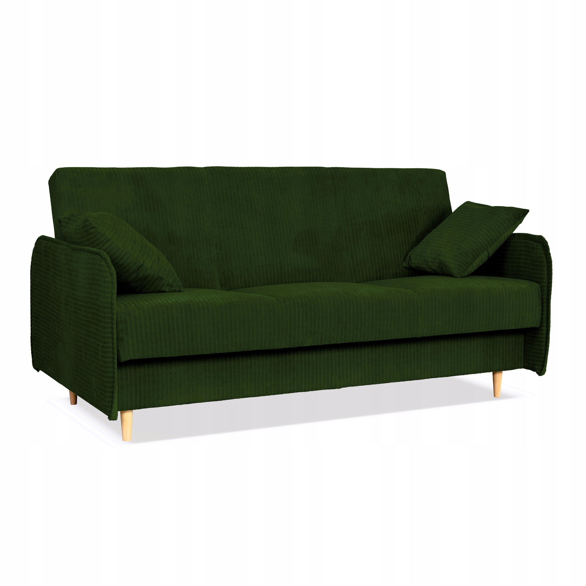 Kanapa sofa Alvo rozkładana wersalka funkcja spania pojemnik Family zielona