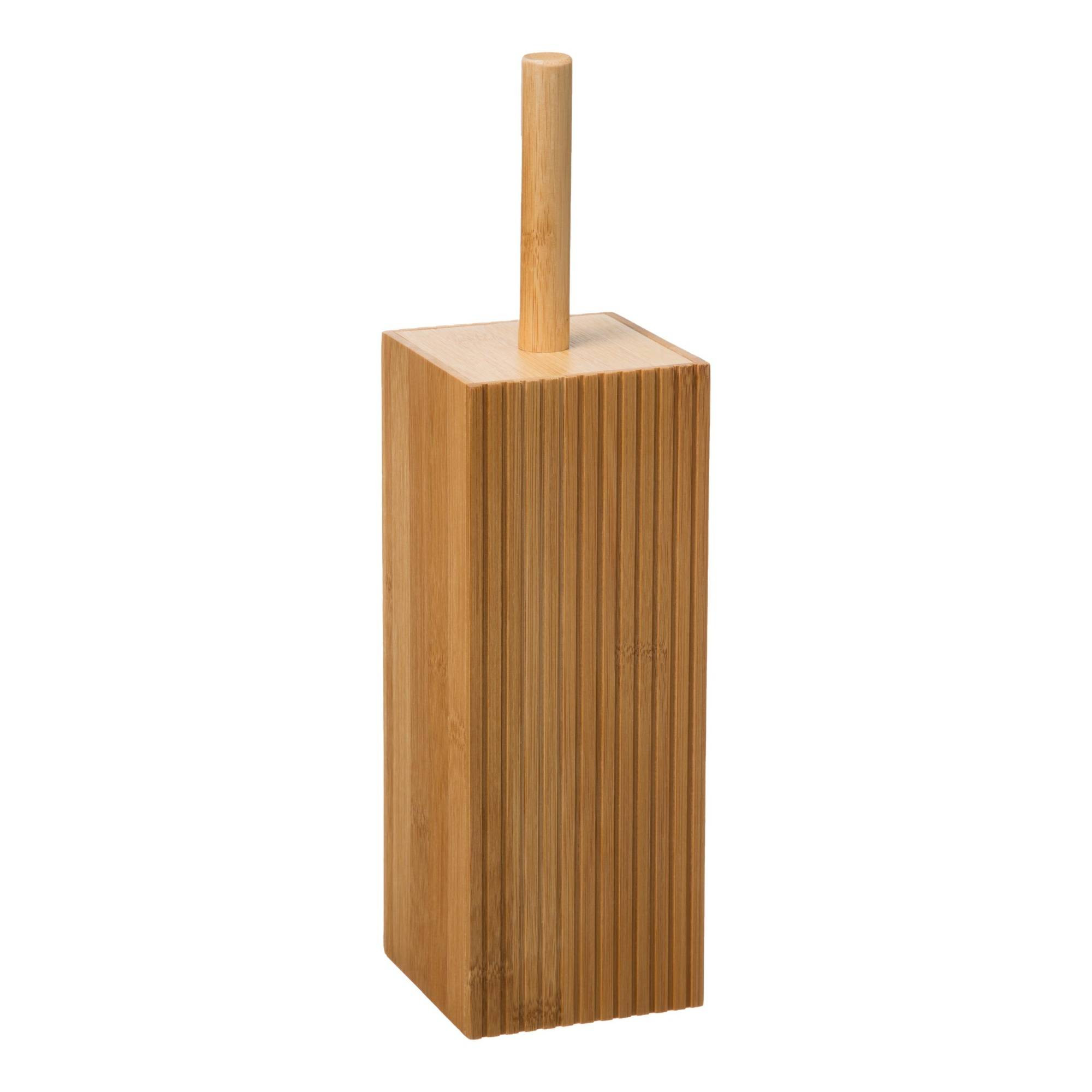 Szczotka do wc TERRE, ze stojakiem z bambusa