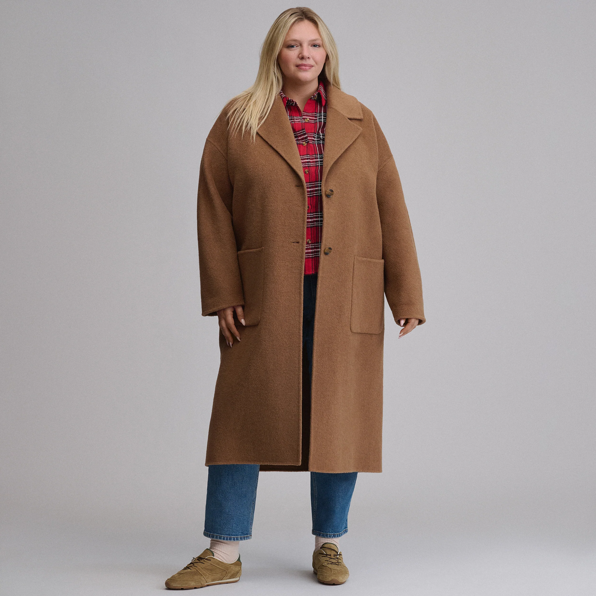 Women's Wool Blend Trench Coat