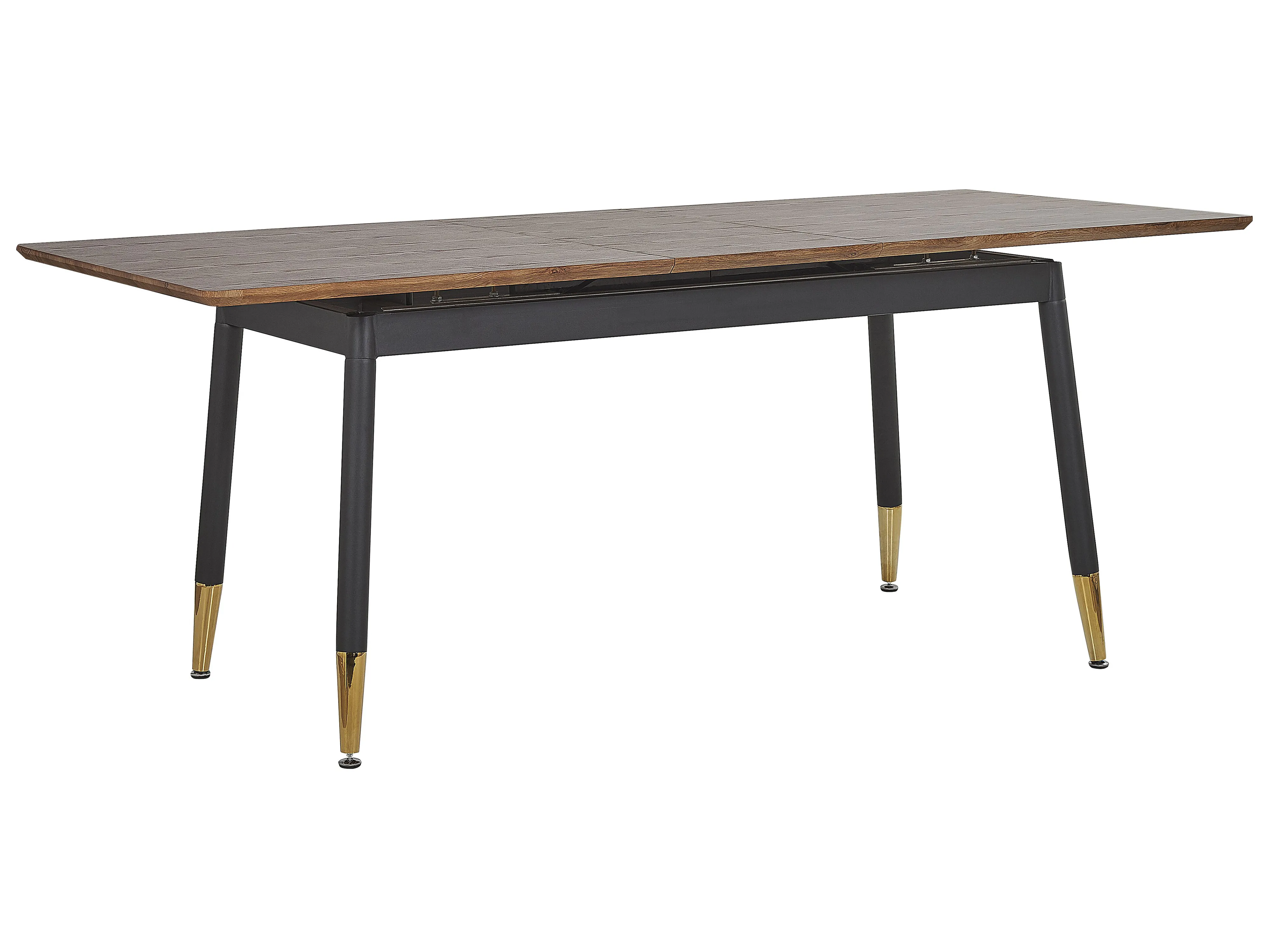 Extending Dining Table CALIFORNIA Dark Brown 160/200 cm 90 cm