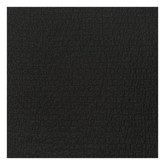 Black Crinkle Plain Dyed Fabric by the Metre