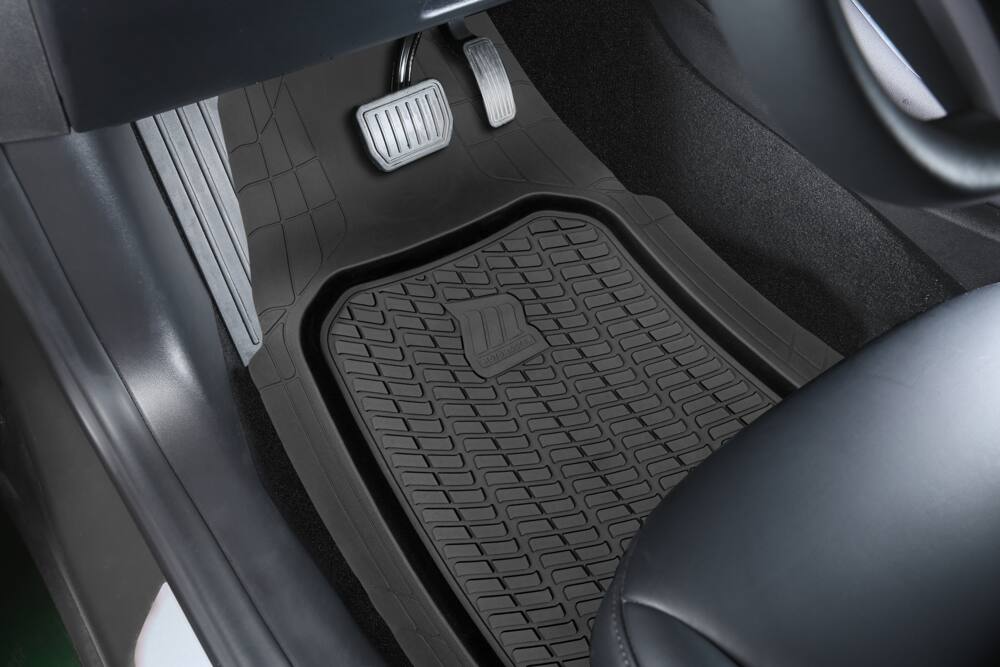 Motomaster Deep Tray Mats, Black, 4-pk