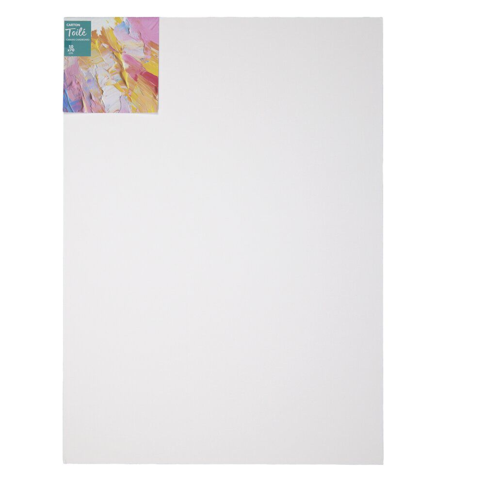 Toile à peindre carton blanc 50x70cm