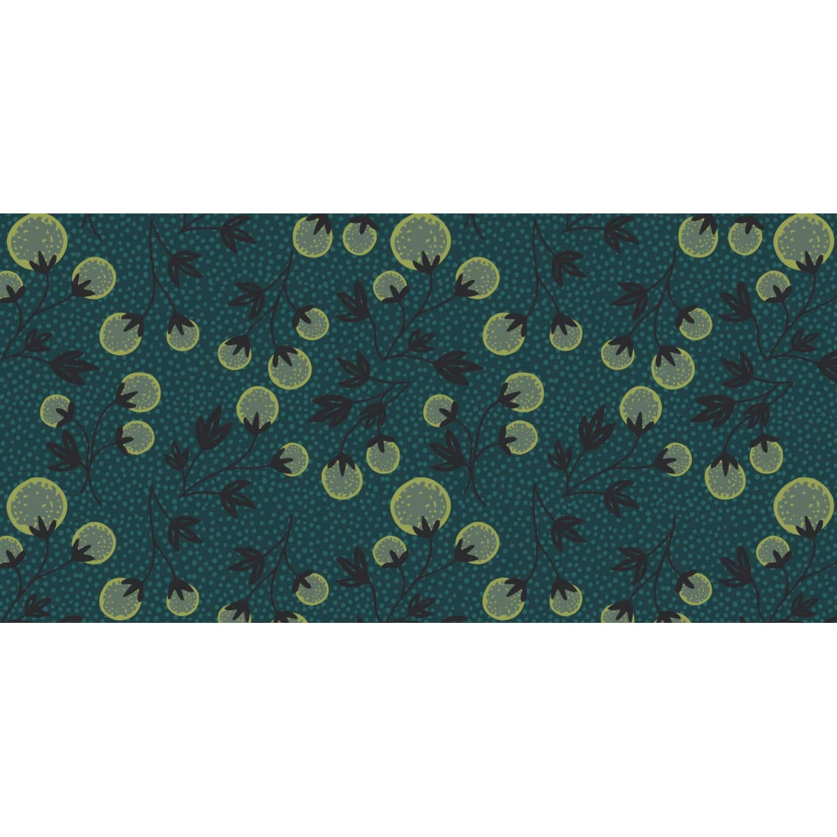 - Papier peint panoramique fleurs pompons 425 x 250 cm