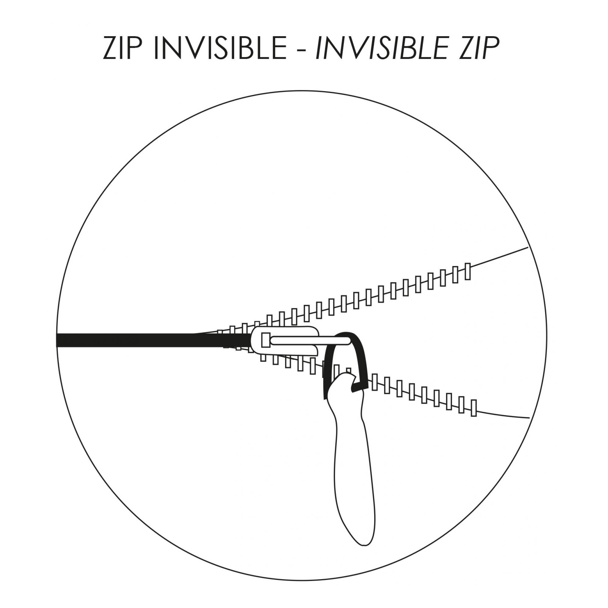 ZEFF - Coussin uni  en lin rooibos 30 x 50