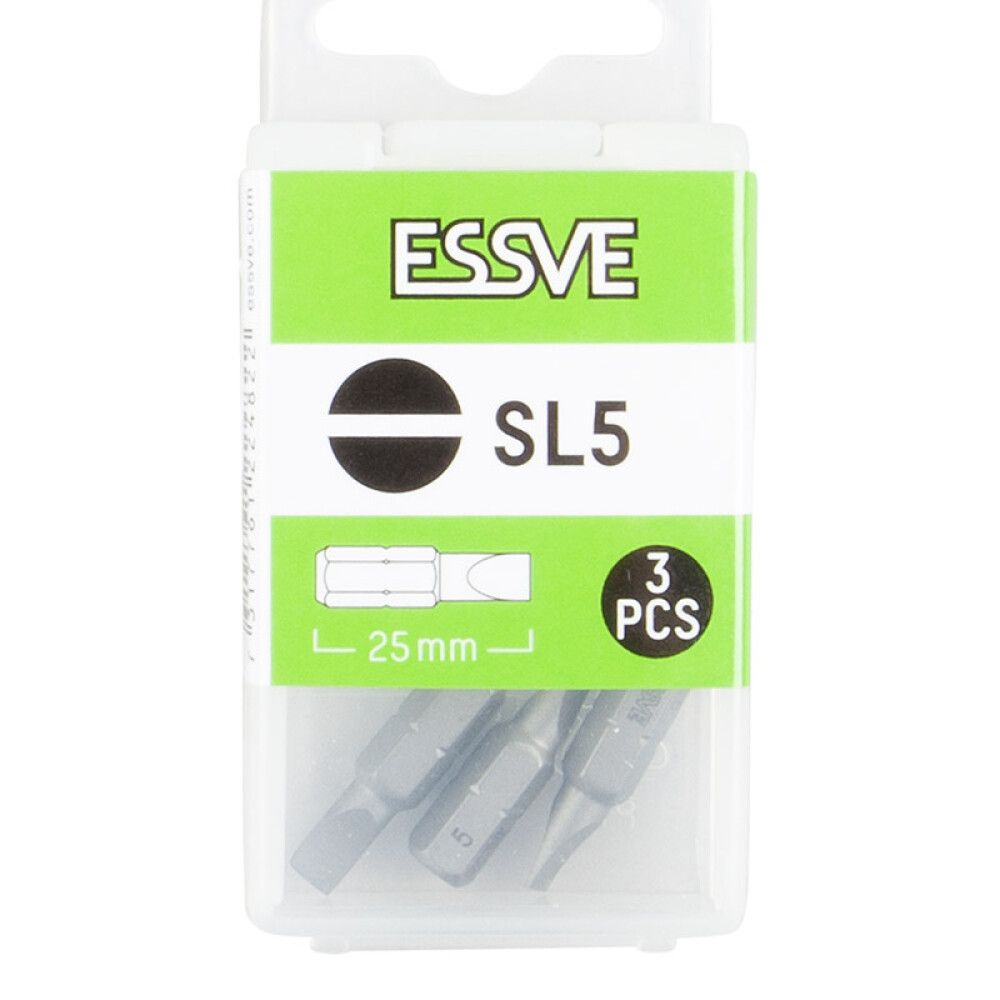 BITS ESSVE SL5 RAK 25MM 3PK