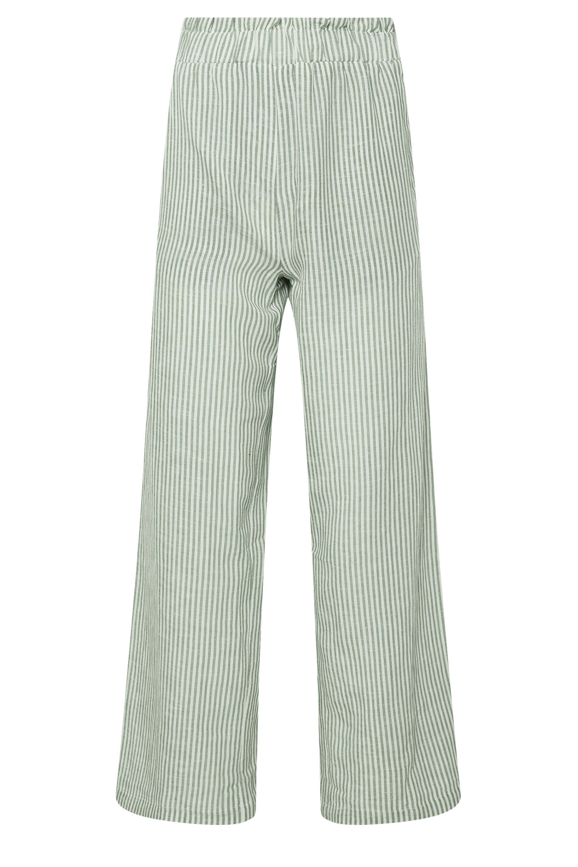 PixieGirl Petite Linen Stripe Wide Leg Trousers