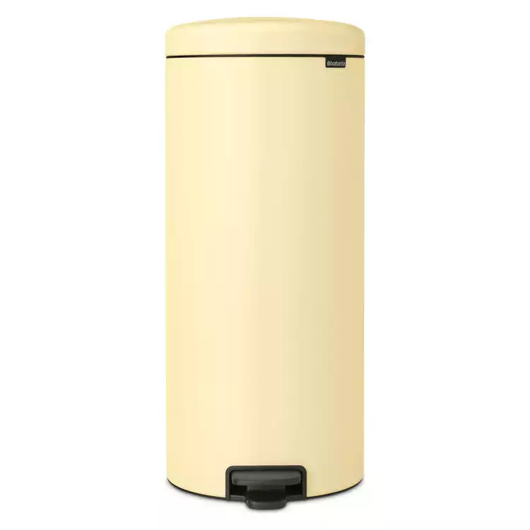 Brabantia 30 Litre New Icon Pedal Bin - Mellow Yellow
