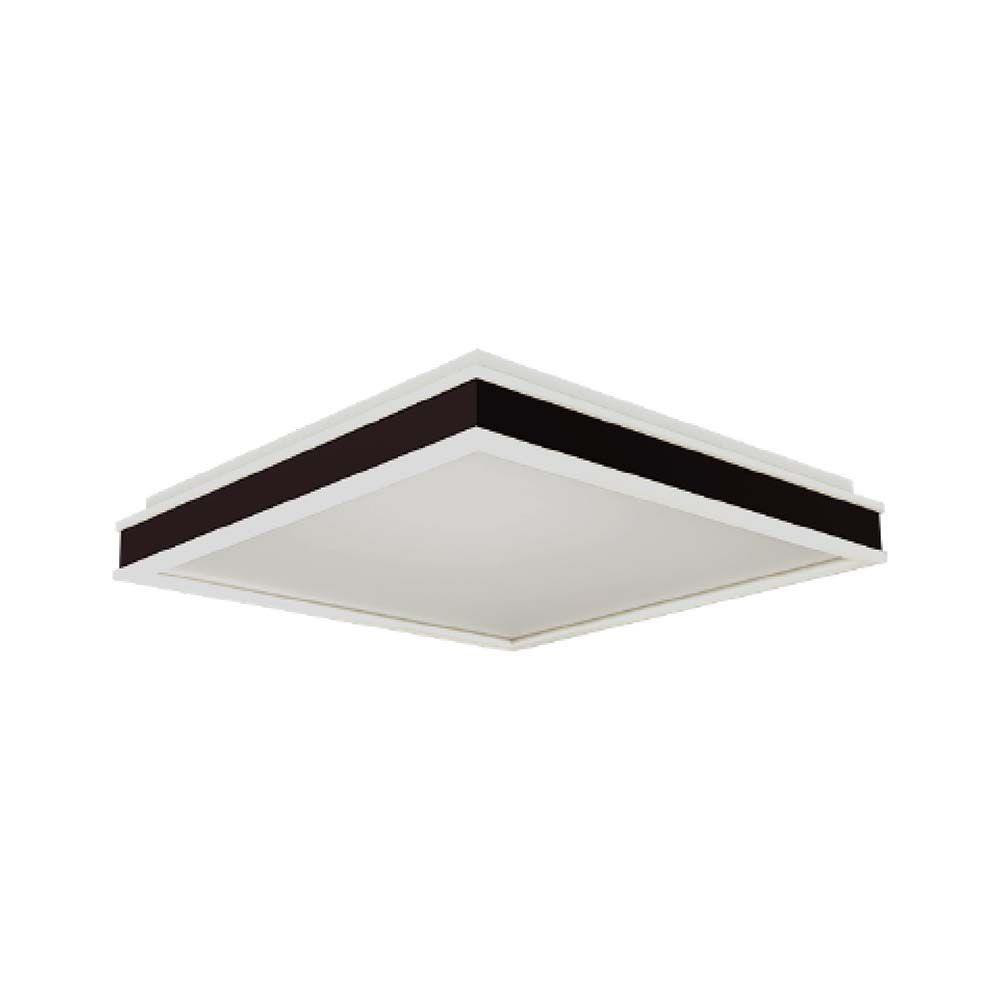 Plafon VT-7757kwadratowy czarno-biały LED 1x18W 35cm 1490lm IP20 V-TAC