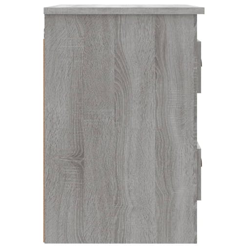 NNEVL Wall-mounted Bedside Cabinets 2 pcs Grey Sonoma 41.5x36x53cm