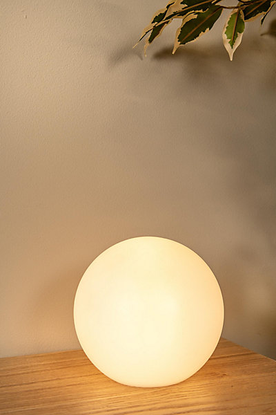 Lampe de table PINO en synthétique avec LED intégré - Blanc - Lucide