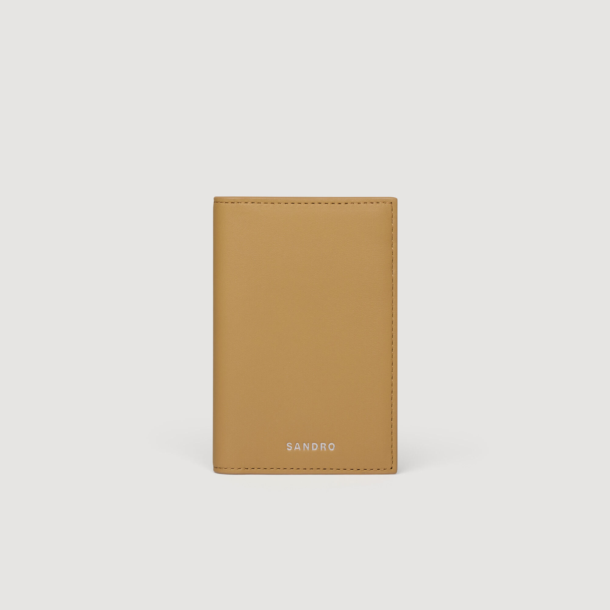 Porte-cartes en cuir grainé