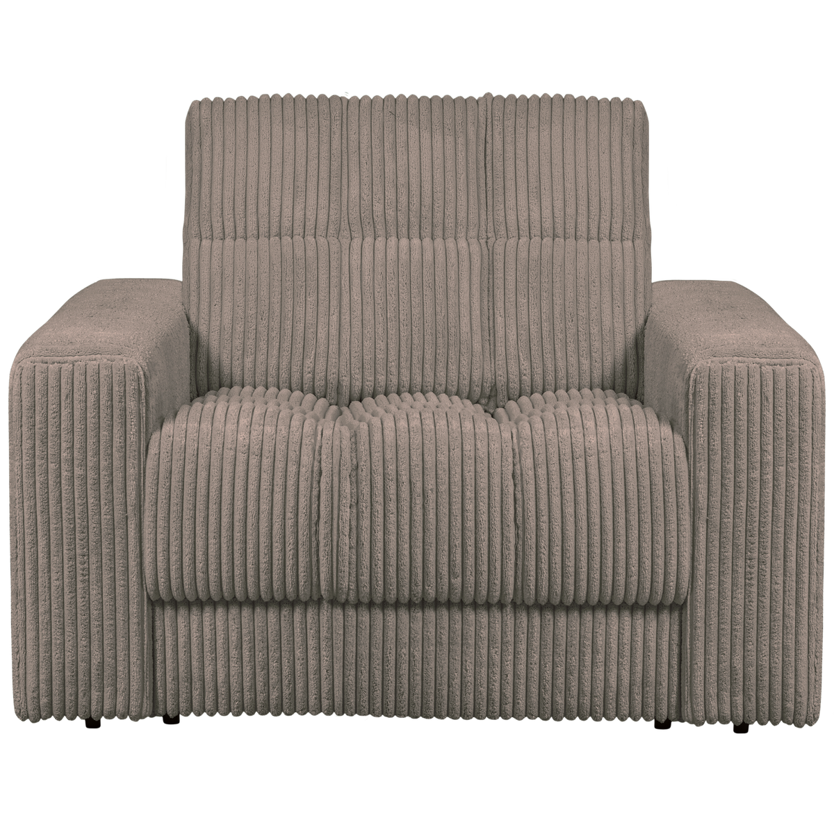WOOOD fauteuil Second Date - Grove Ribstof - Mud - 78x103x99