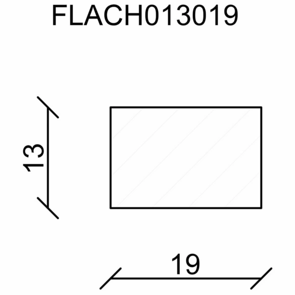 Flachleiste, Kiefernholz natur, LxHxT: 240 x 1,9 x 1,3 cm