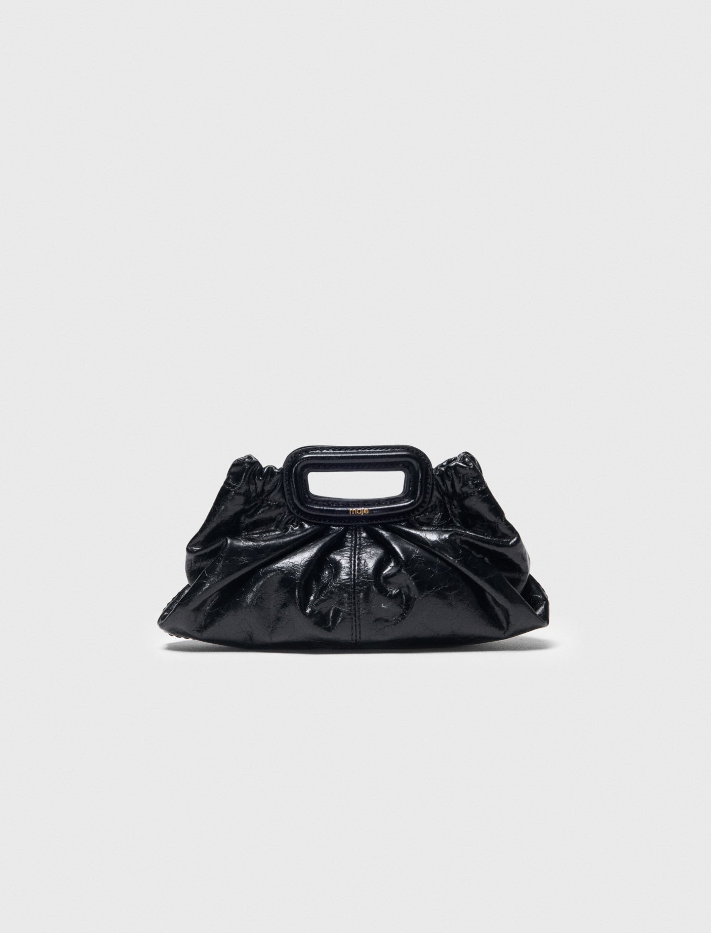 Milpli mini Clutch en cuir craquelé