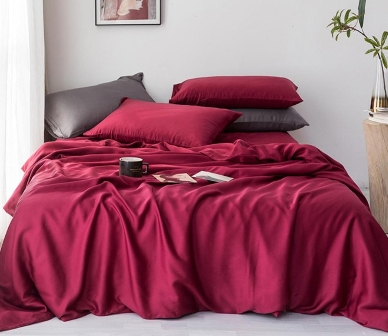 25 Momme 100% Silk Beauty Duvet Cover 4 pcs Set