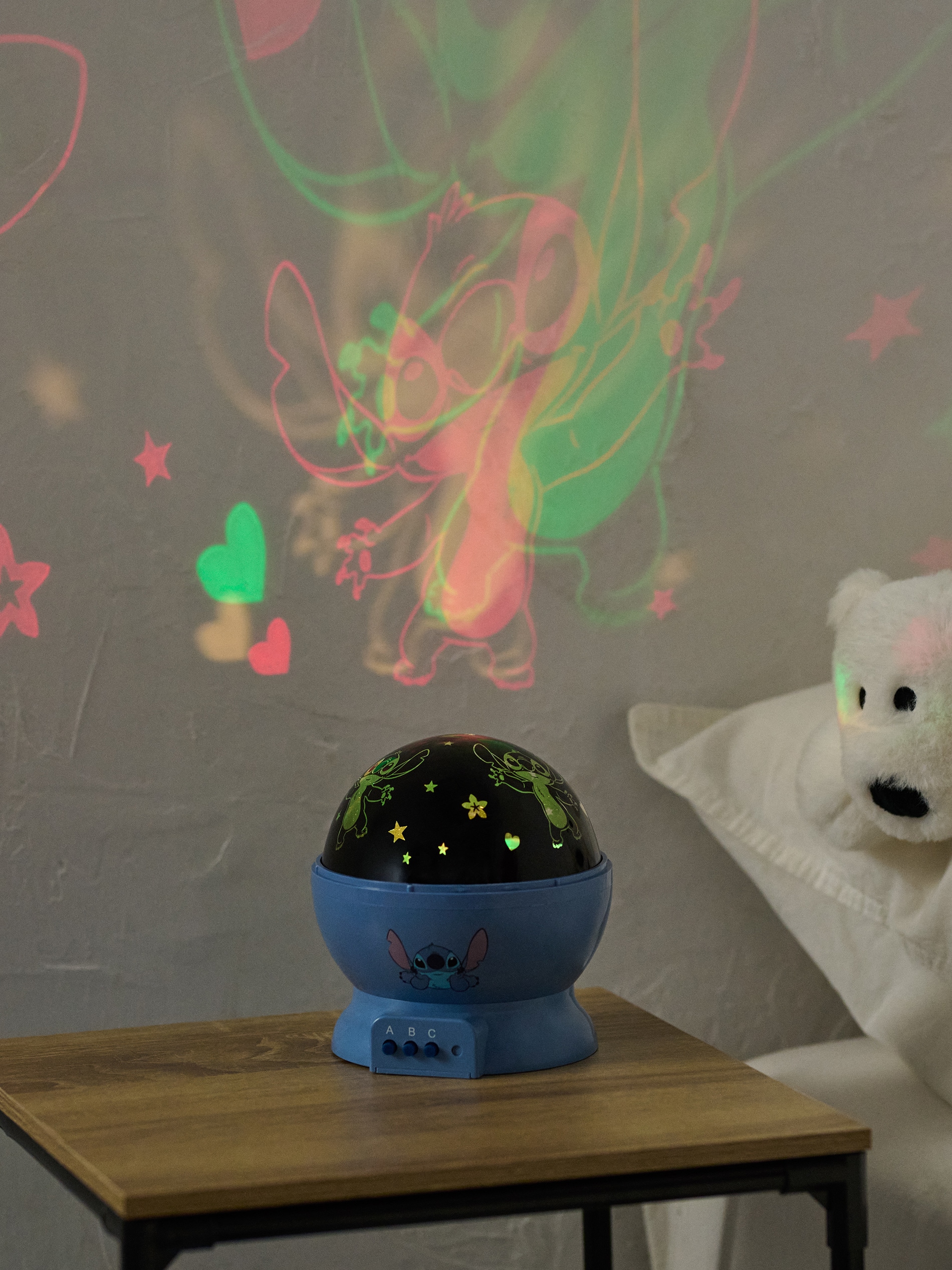 Lampka nocna LED projektor Lilo & Stitch
