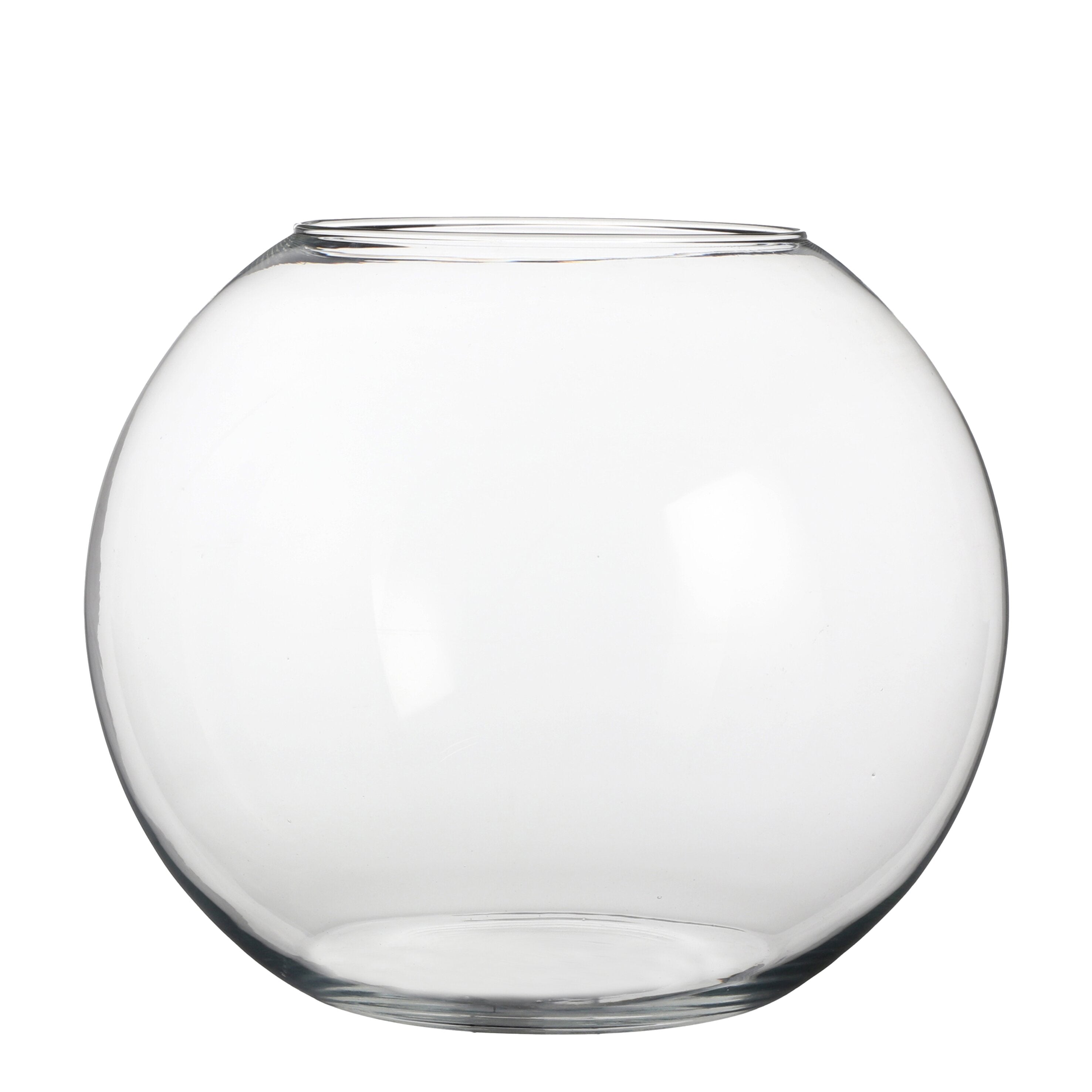 Mica Decorations Babet Bol Vaas - H31 x Ø40 cm - Transparant