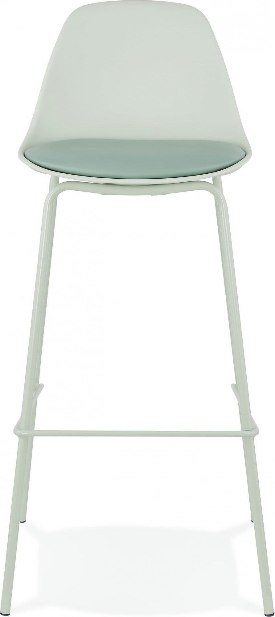 ESCAL - Tabouret de bar Polymère Vert H. assise 75 cm rembourré
