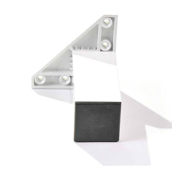 4 un. Pied carré pour meuble en plastique ABS résine ANTI-HUMIDITé 40x40mm hauteur 60mm blanc