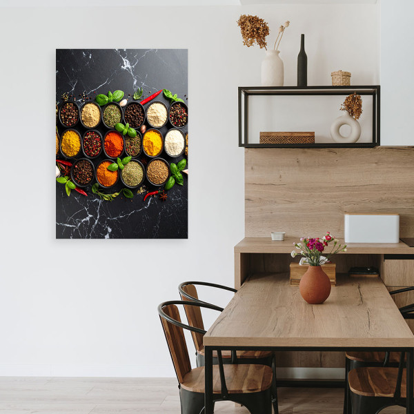 Obraz nowoczesny, Przyprawy i zioła kuchenne 20x30