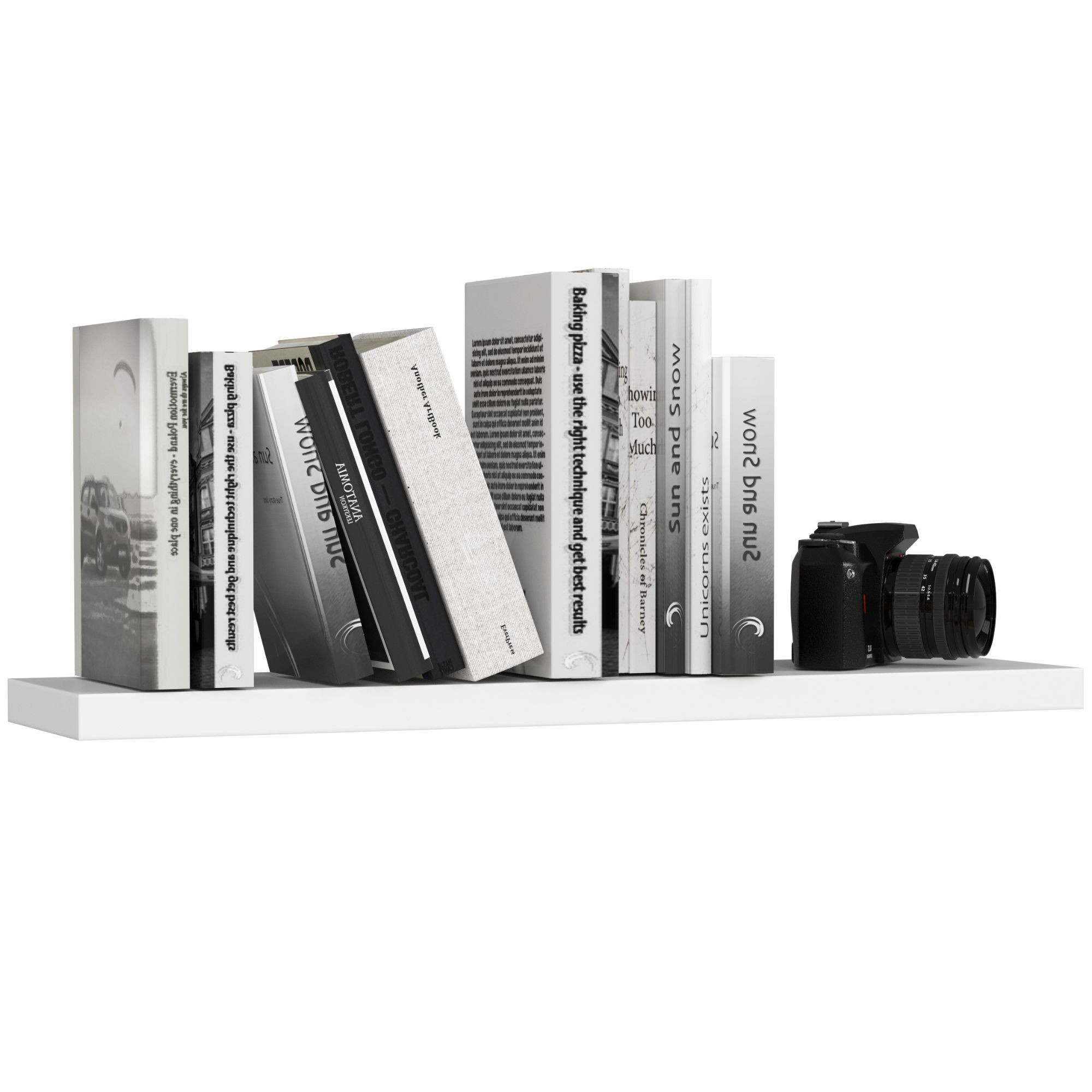 Półka AKORD PS4 Biała 80 cm mat 80x20x3,2 cm