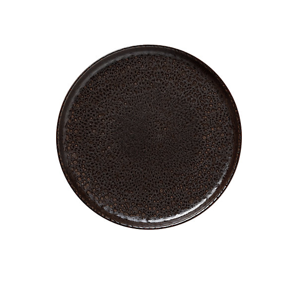 Lot de 6 assiettes en Grès Marron métallisées H 30 mm 280 mm - Was Germany