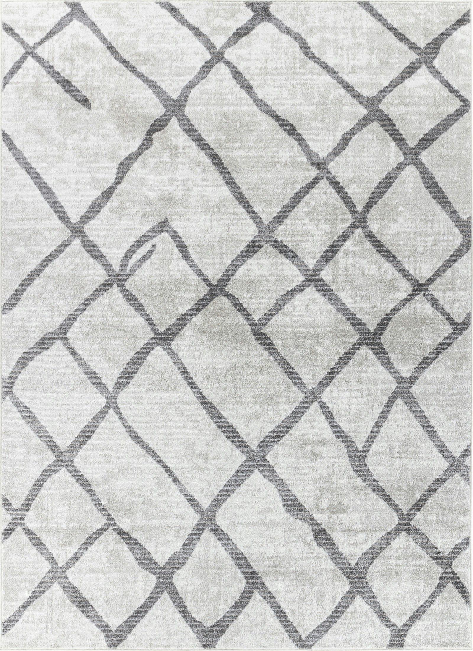 GLORIA - Tapis Scandinave Wabi-Sabi Blanc/Gris 200x275