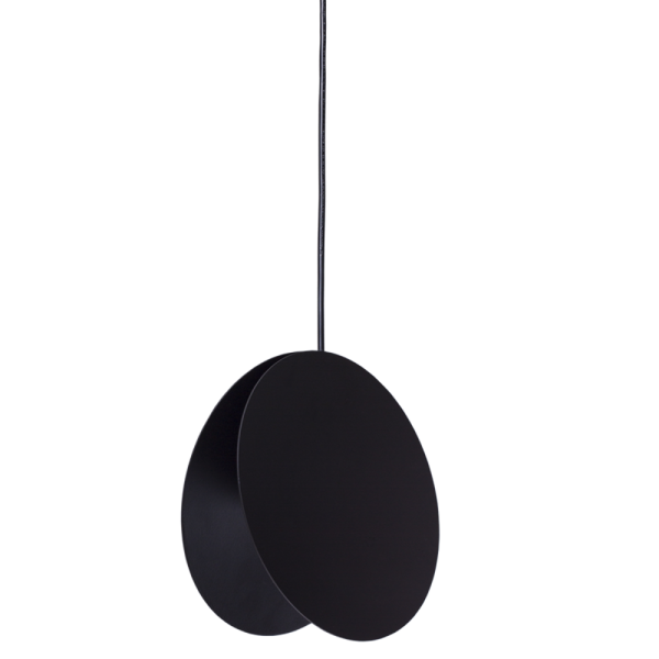 Lampa wisząca PILLS S czarna 23 cm płatki okrągła
