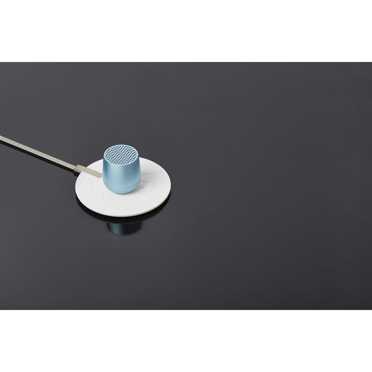 MINO PLUS ALU - Enceinte bluetooth rechargeable en aluminium bleu ciel