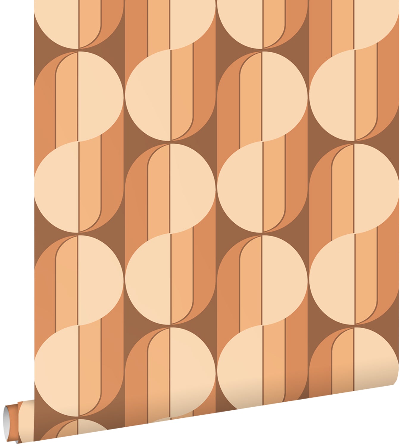 ESTAhome behang retro ornamenten terracotta - 50 x 900 cm - 131590
