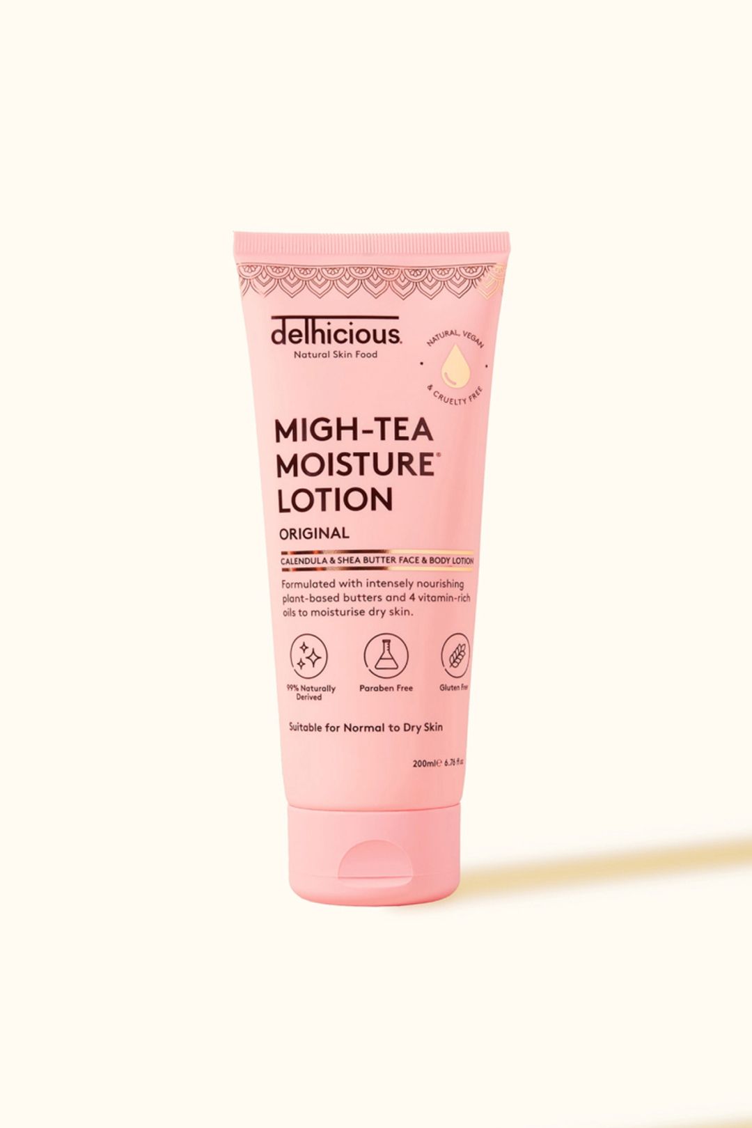 Delhicious Migh-Tea Moisture Face & Body Daily Lotion 200ml