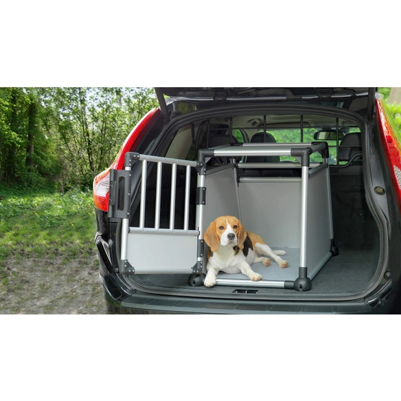 Transportbox, M, 53x61x74 cm, hellgrau/silber