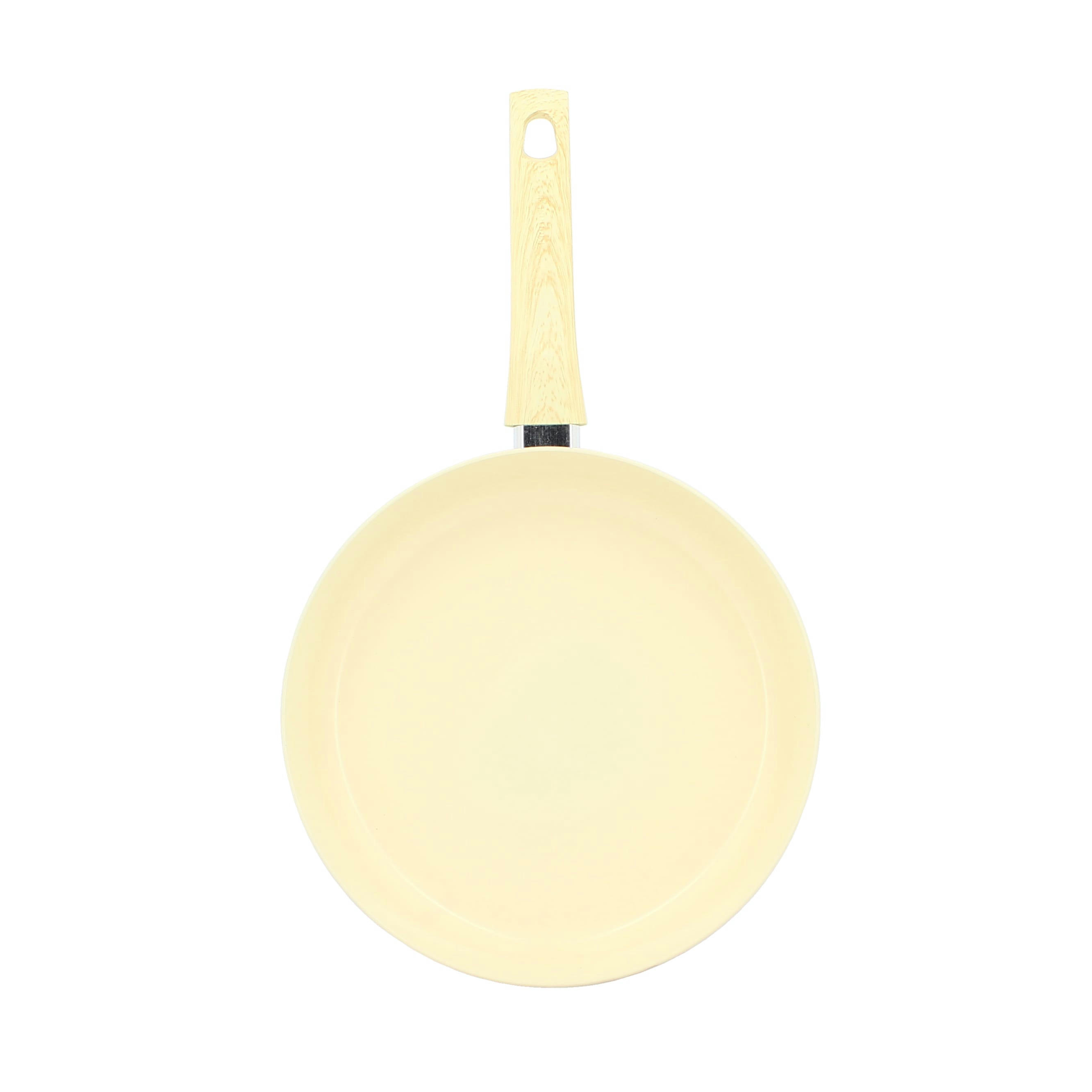 COLORAMA - Poêle en aluminium Ø28cm crème - compatible induction