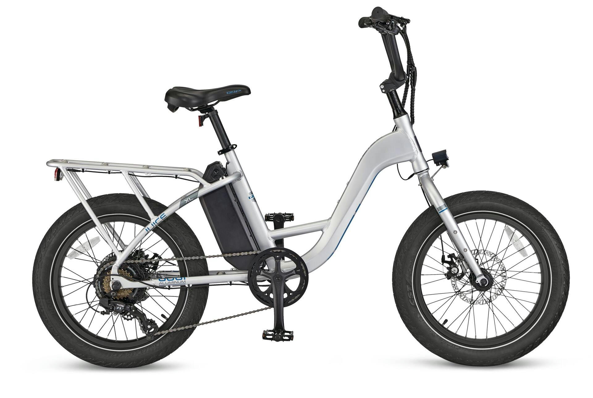 iZip XL Adult Electric Bike, Aluminium Frame, 20-in, Grey