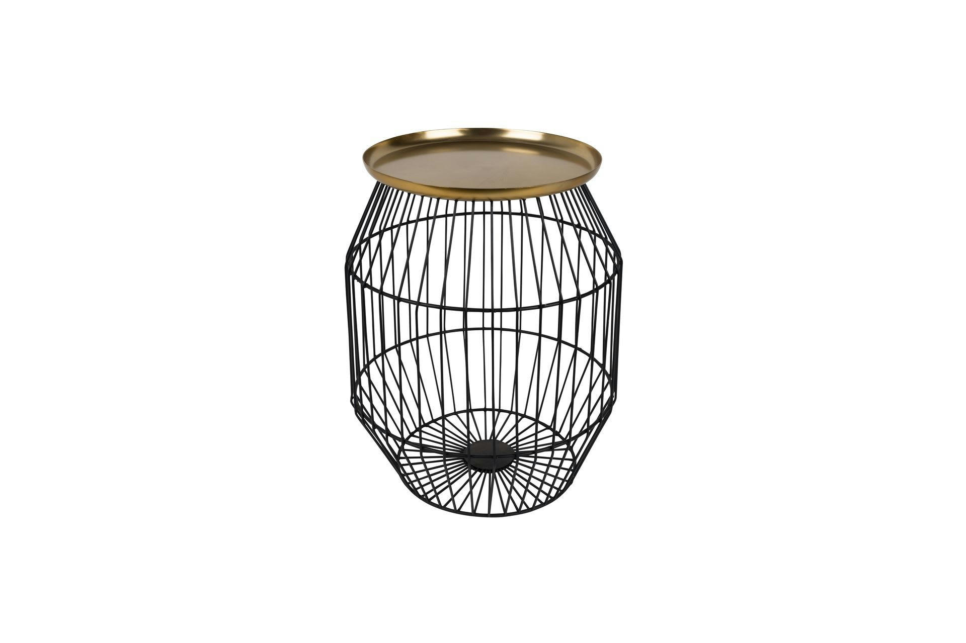 NOUT - Table d'appoint en métal doré