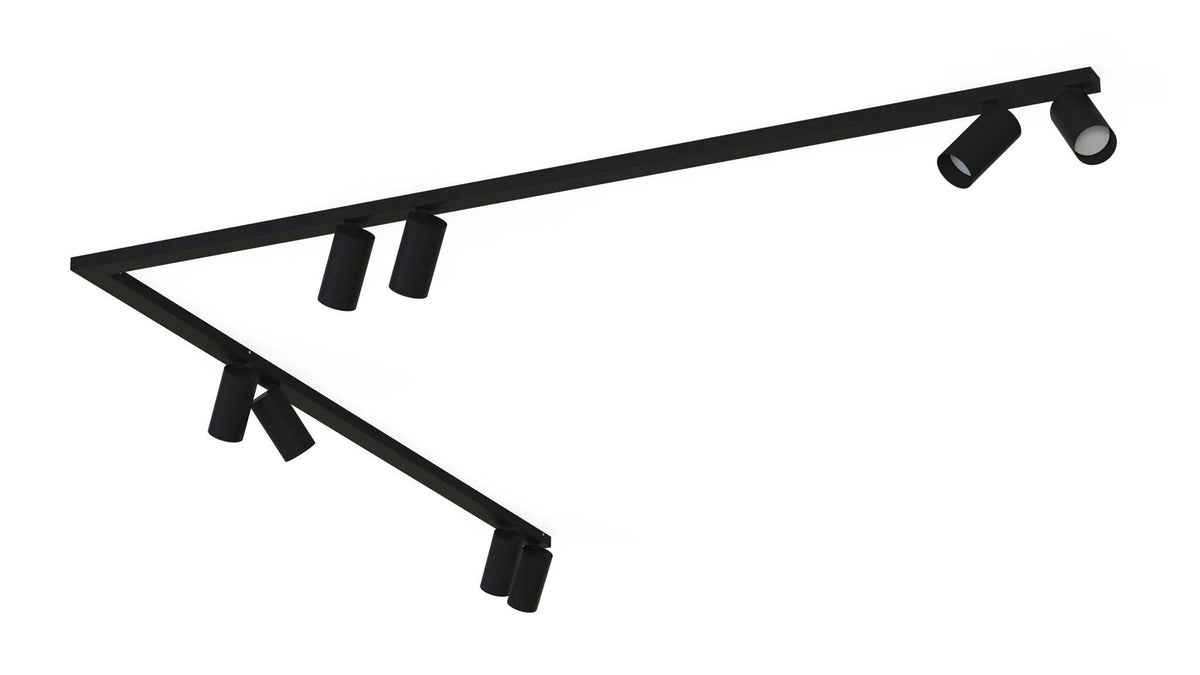 Nowodvorski railsysteem Mono - 8 lichts - 300 x 11  cm - zwart