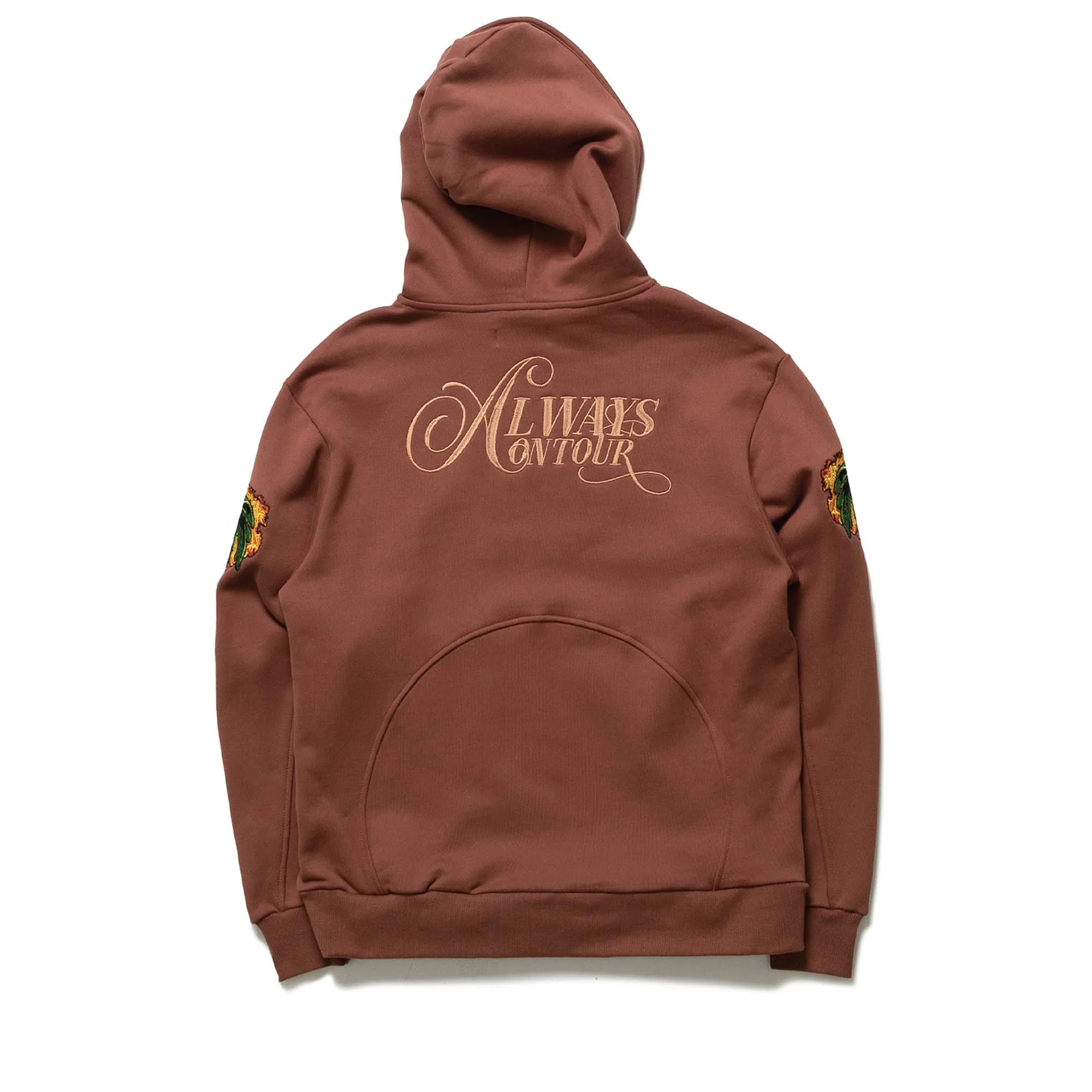 Always On Tour Palm Tree Hoodie - Brown