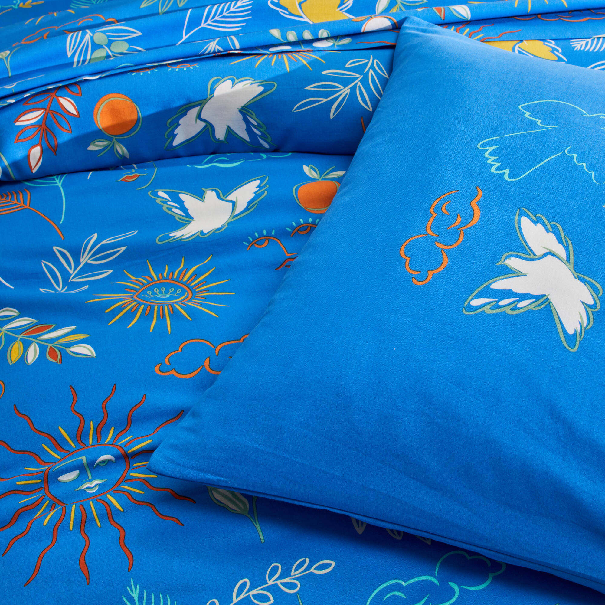 Linge de lit Madère imprimé proven&ccedil;al - en coton