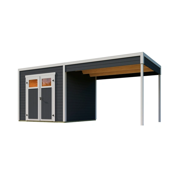 Gartenhaus, »Batu«, LxBxH: 250x250x300 cm, carbongrau