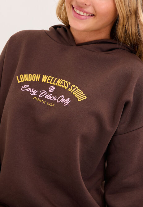 Older Girls Brown Wellness Studio Hoodie