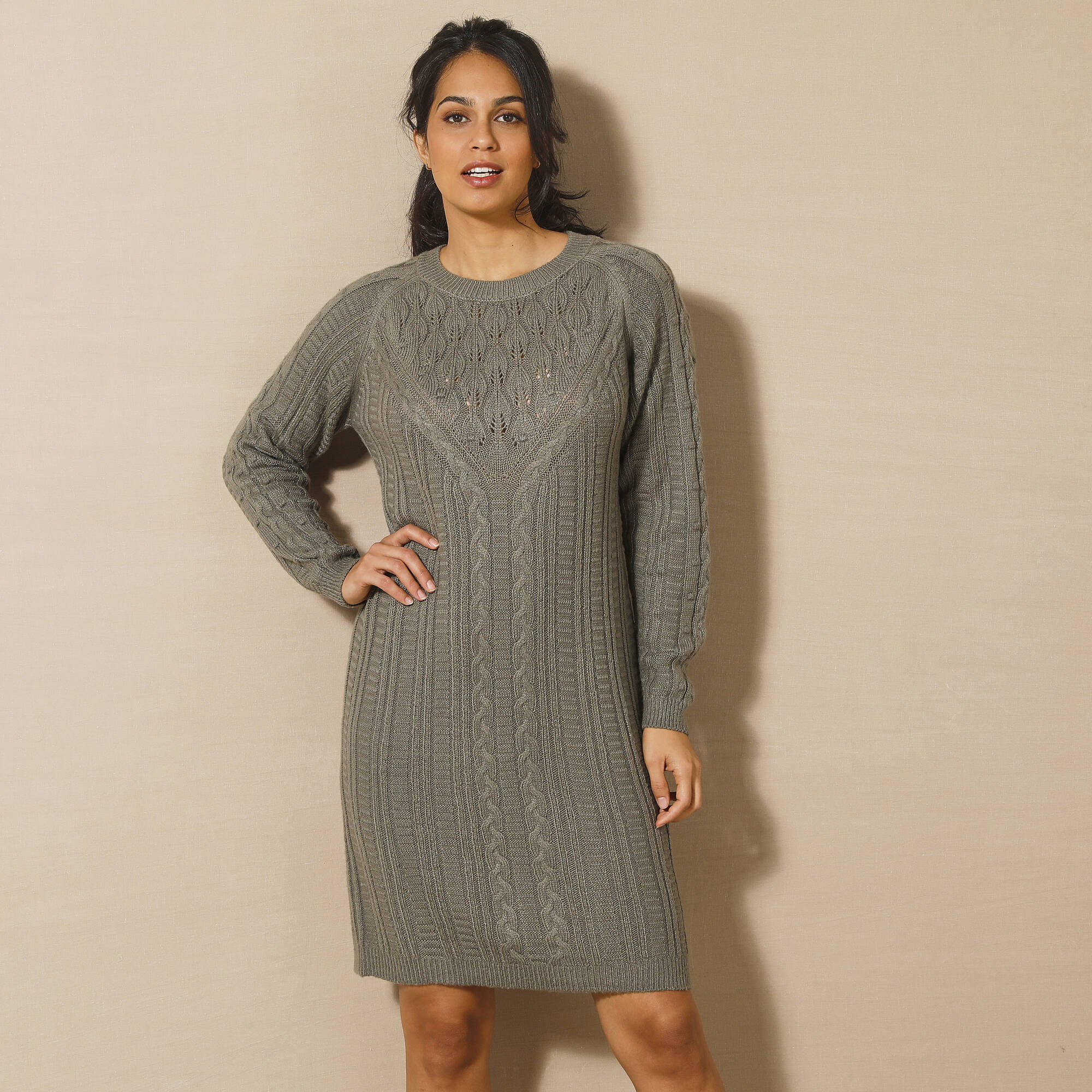 Robe pull torsadée