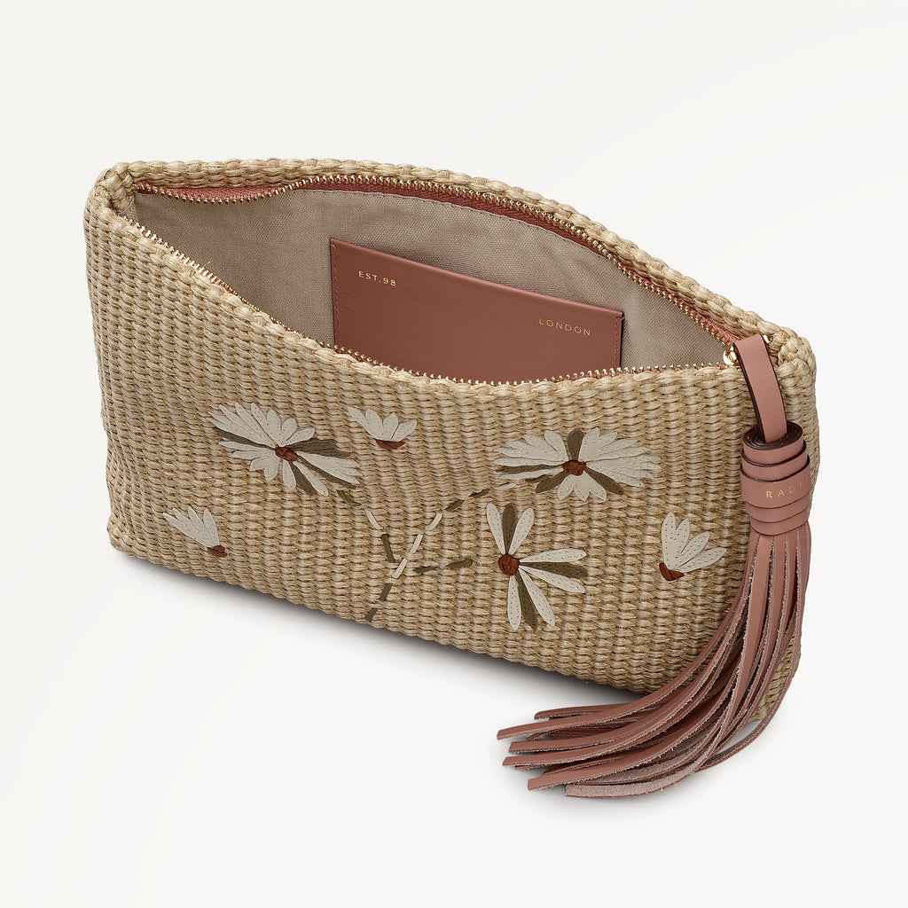 Picton Place - Raffia - Medium Ziptop Pouch