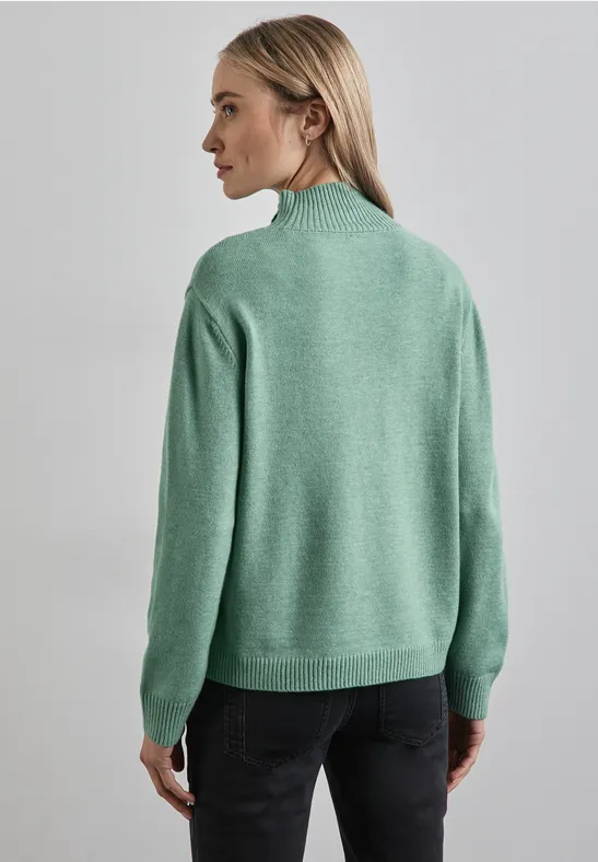 Pullover mit Knopfdetail